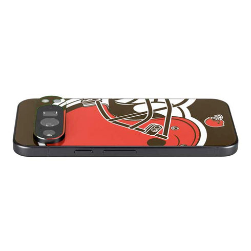 NFL Cleveland Browns Large Logo Pixel 9 Pro XL Skin